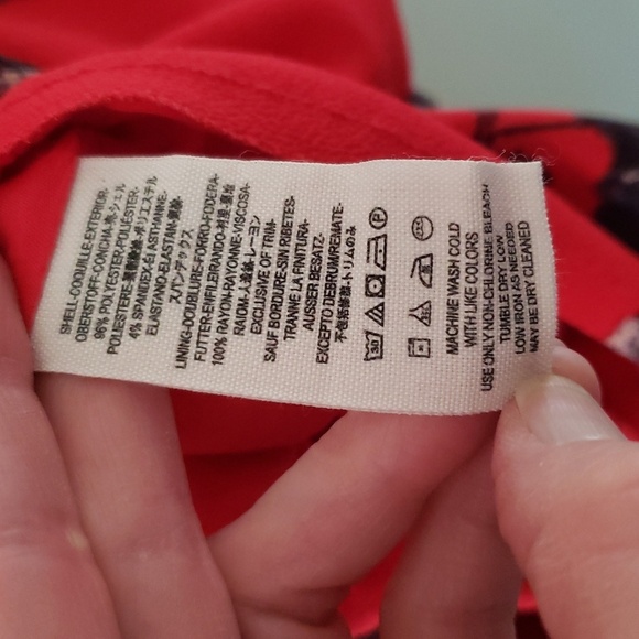 Free People Flutterby Dress 0 Red Floral Halter Fit And Flare Pockets Raw Hem - Picture 7 of 16